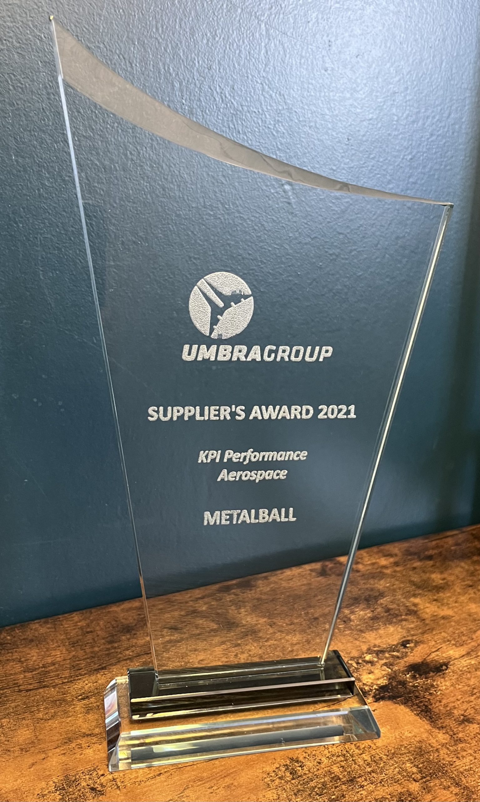 Metalball reçoit le prix de la meilleure performance fournisseur de la part de UmbraGroup