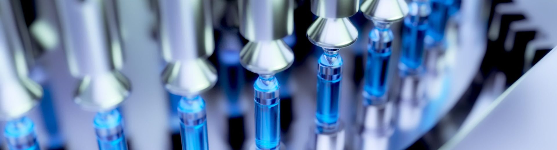 Pharmaceutical Optical Ampoule / Vial Inspection Machine. 3d illustration